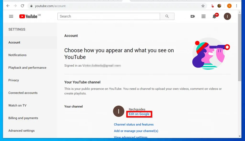 How to Change YouTube Channel Name Itechguides