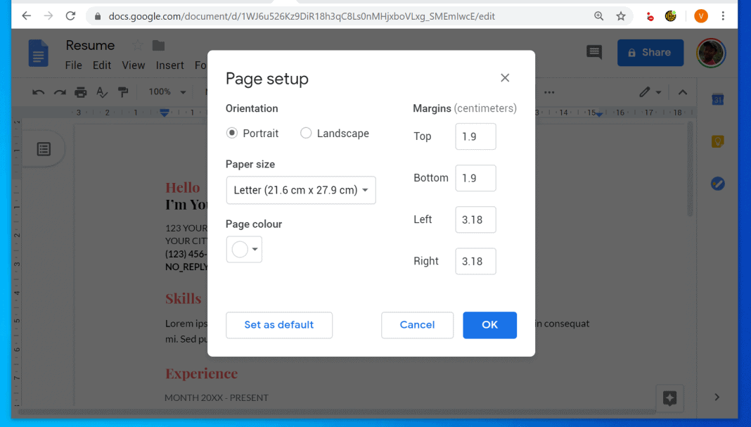 How to Change the Margins on Google Docs (from a PC or the Apps)