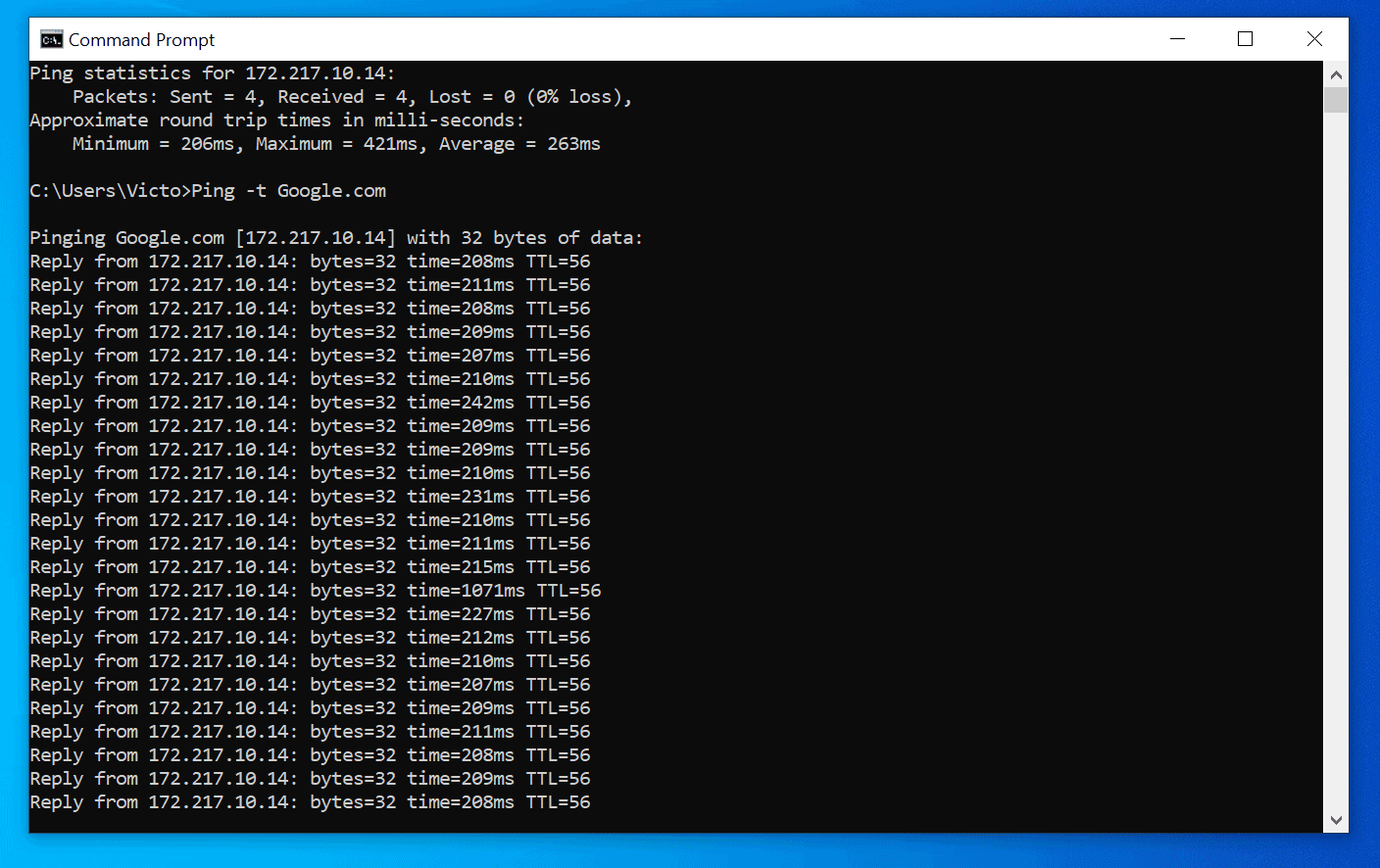 How to Ping Google from Windows or Linux