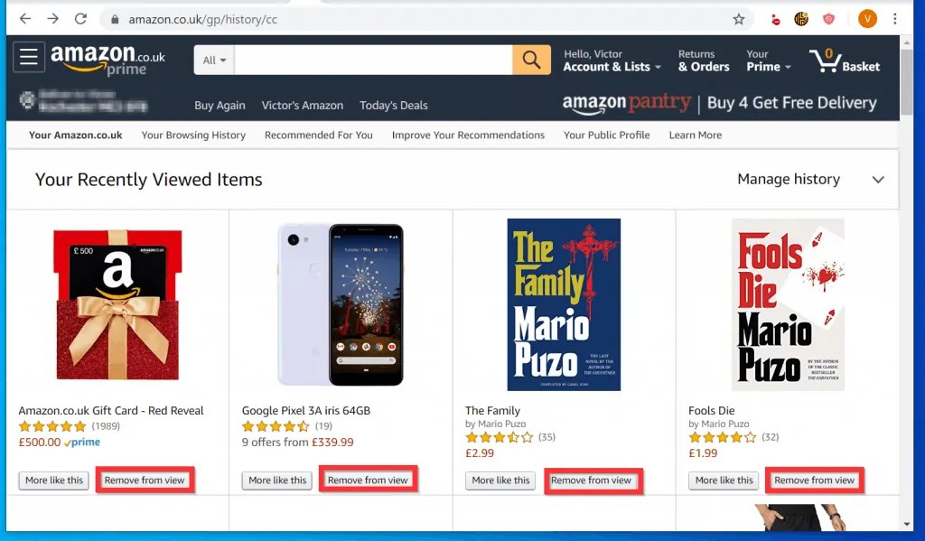 How to Clear Amazon Search History Itechguides