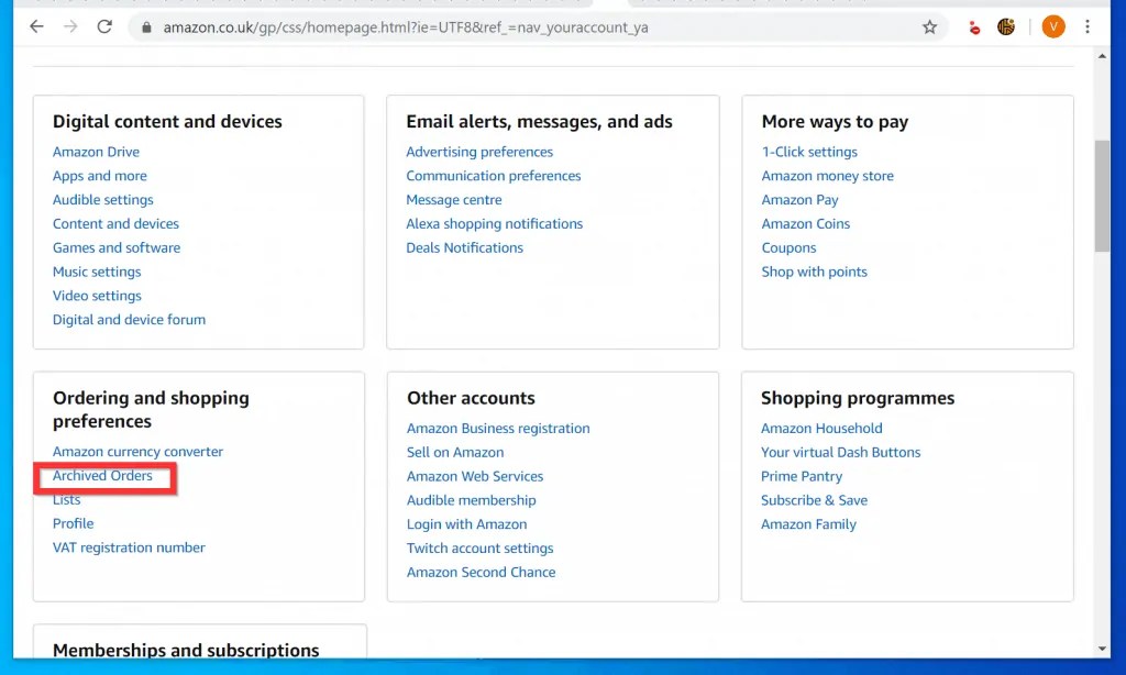 How to Find Archived Orders on Amazon Itechguides