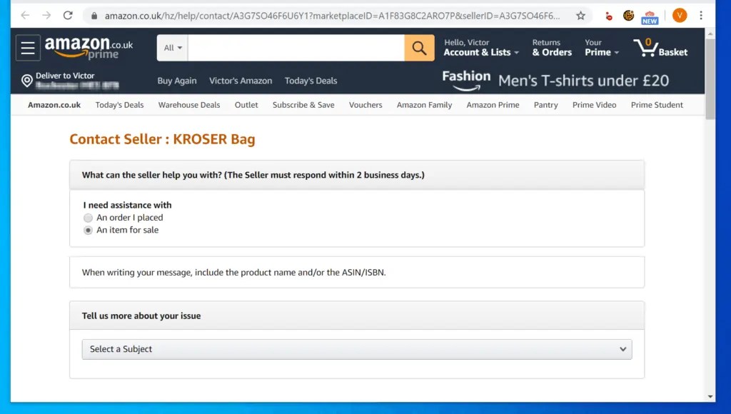 How to Contact Seller on Amazon Itechguides