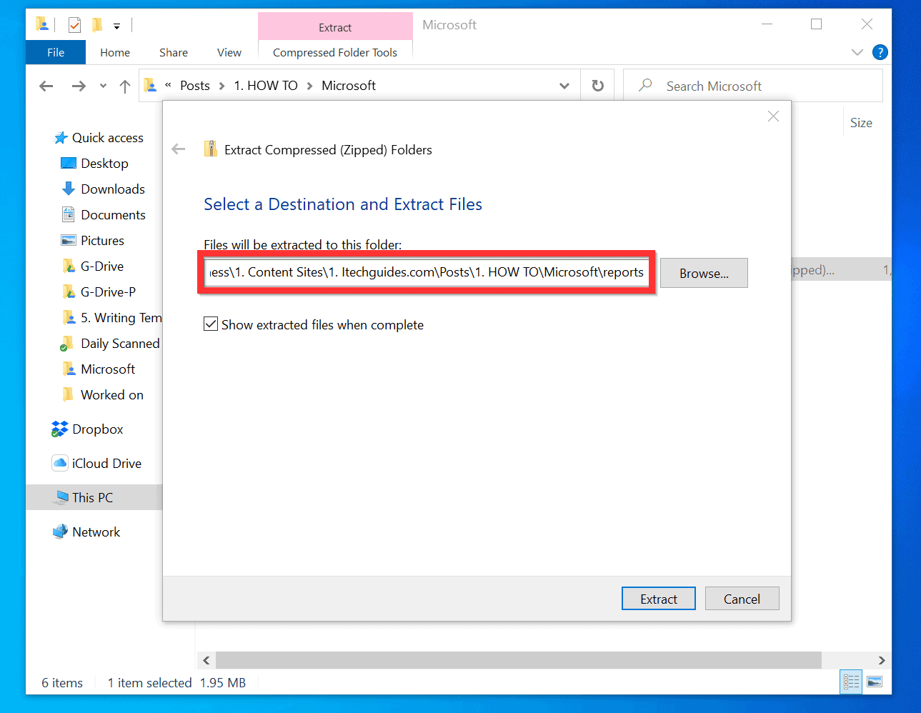 How to Unzip Files on Windows 10 (3 Methods)