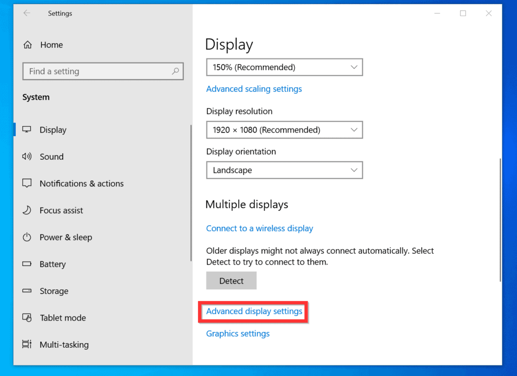 How to Change Refresh Rate Windows 10