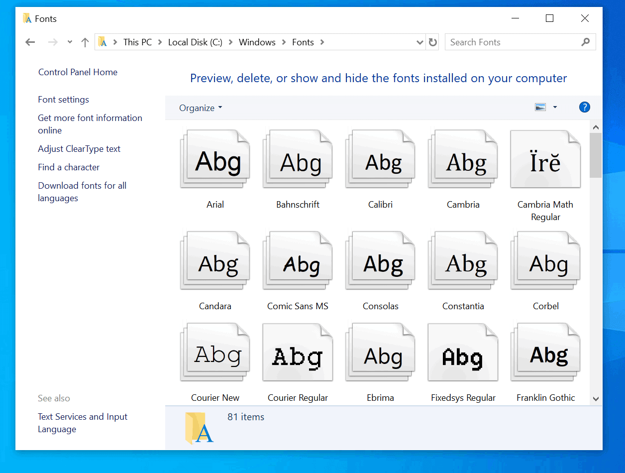 How to Add Fonts Windows 10 (2 Methods)