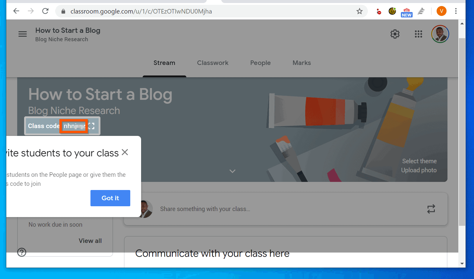 How To See The Classroom Code In Google Classroom at Shannon Ayala blog