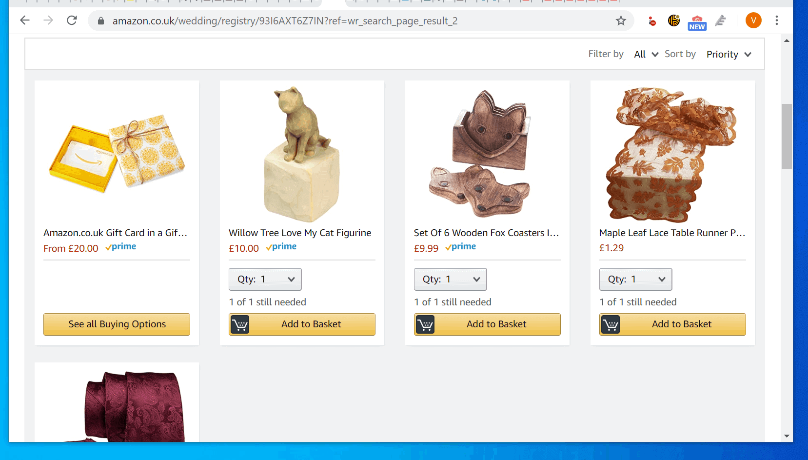 Amazon Wedding Registry Search from a PC or Mobile