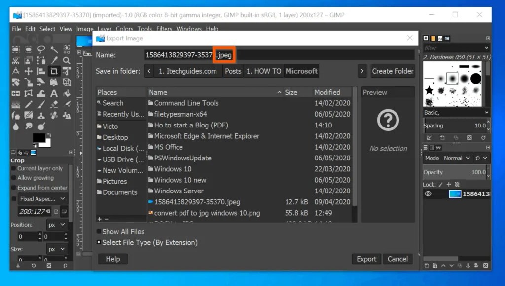 How to Convert JPEG to JPG on Windows 10 Itechguides