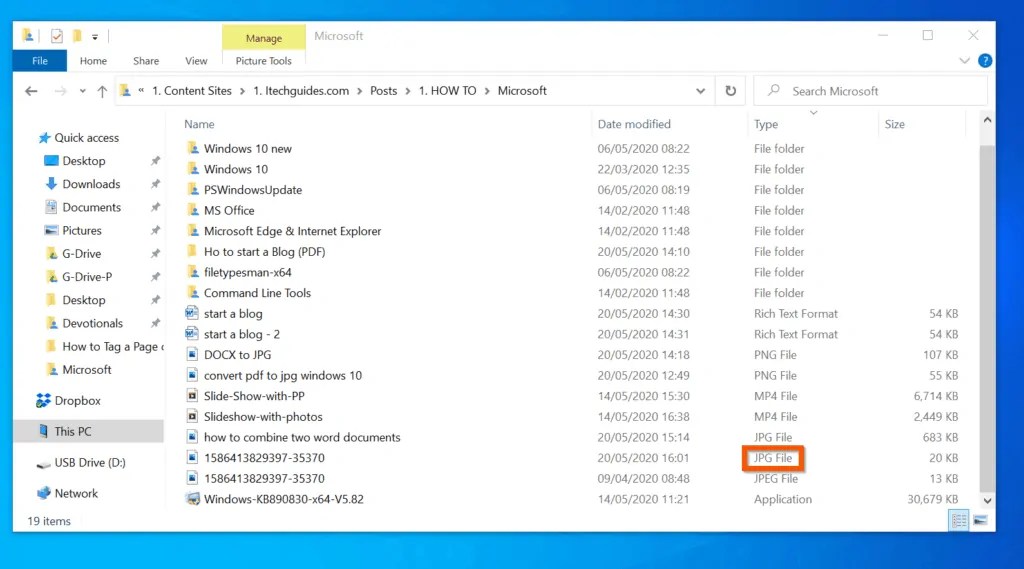 How to Convert JPEG to JPG on Windows 10 Itechguides
