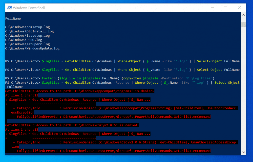 PowerShell Copy File PowerShell Move File