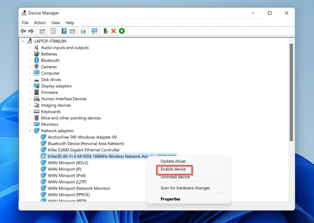 How to Fix Mobile Hotspot Option Greyed Out on Windows 10 or Windows 11