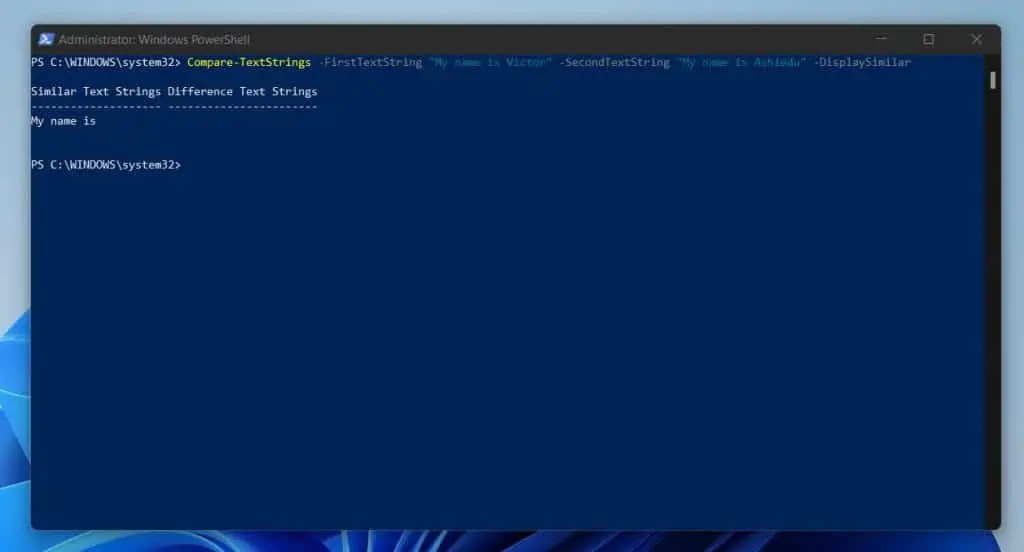 PowerShell Function That Compares Two Text Strings Itechguides
