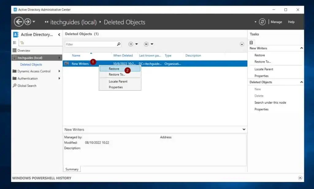 How to Enable Active Directory Recycle Bin (2 Methods) Itechguides