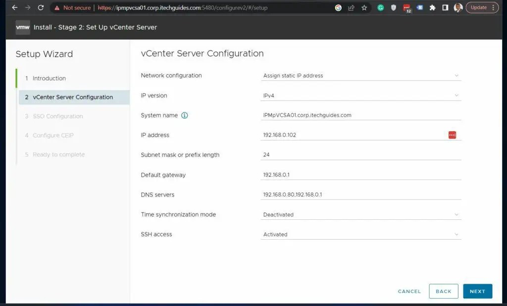 How to Install vCenter Server 8 Appliance Itechguides