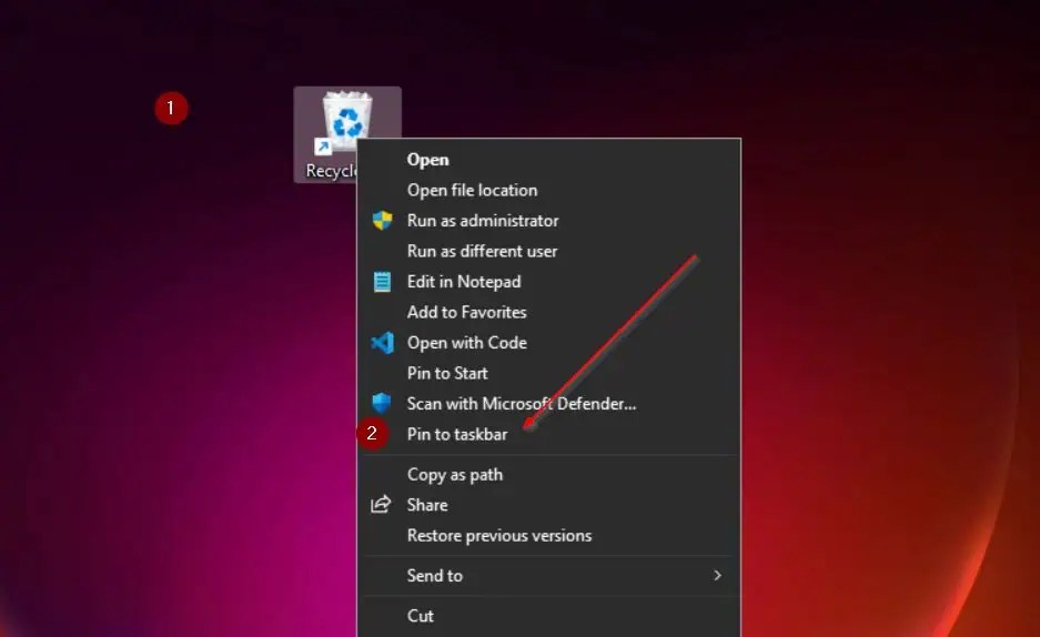 How to Add the Recycle Bin to Windows 11 Taskbar Itechguides