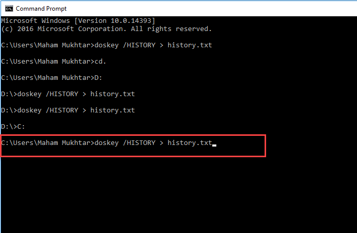 How To Check Command History In Command Prompt In Windows