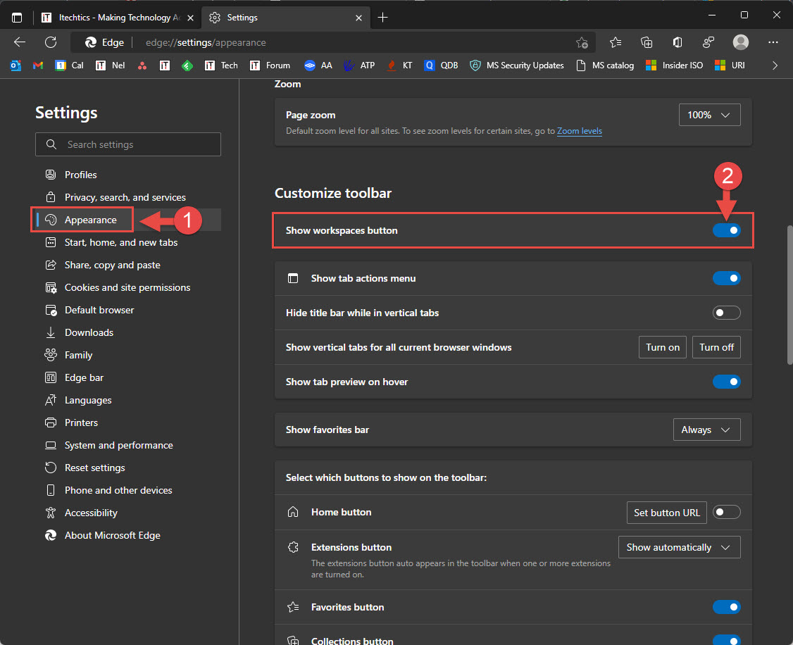 How To Enable And Use Microsoft Edge Workspaces Feature No 1 Tech Blog