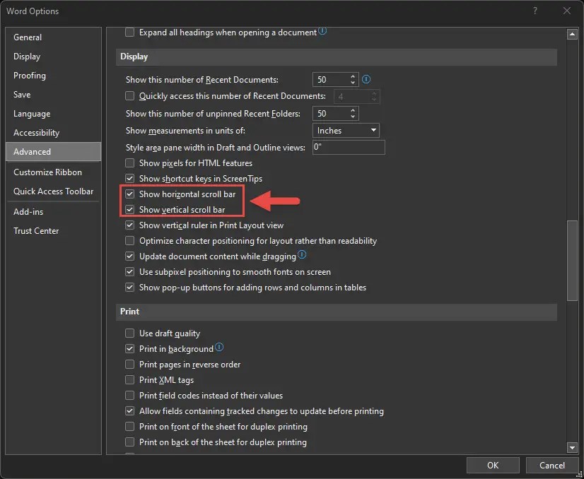 2 Ways To Show Or Hide Scrollbars In Windows