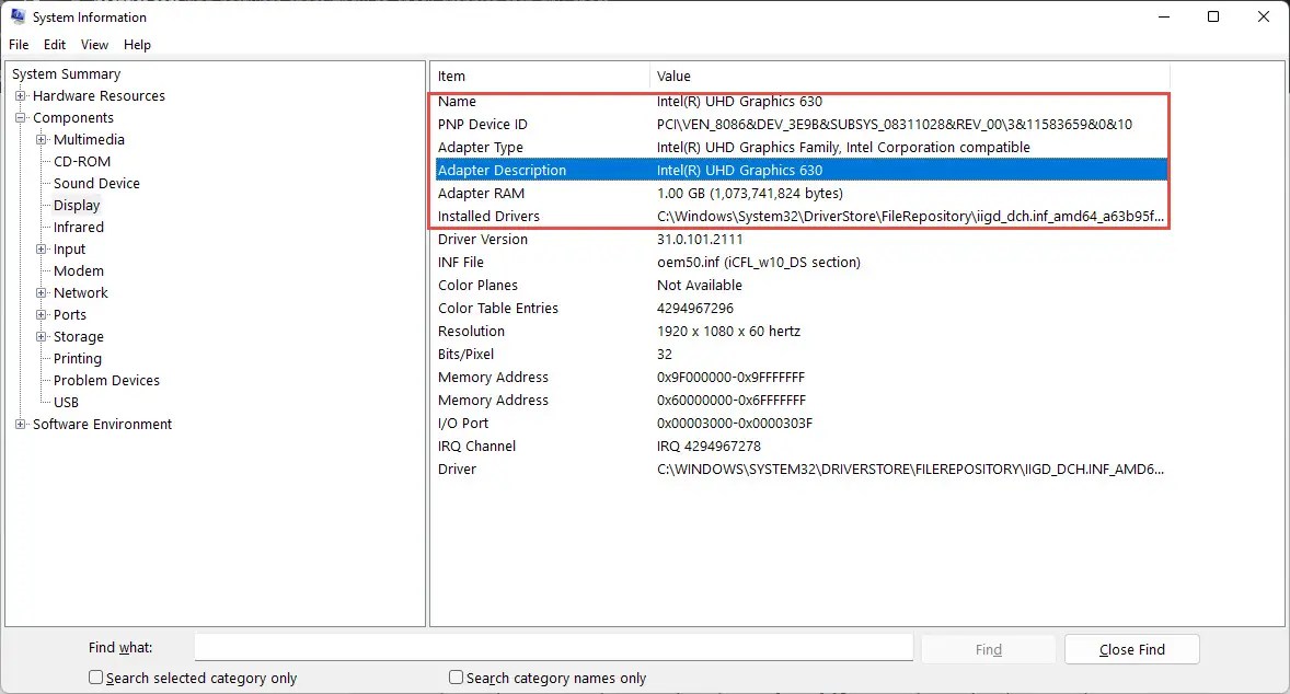 6 Ways To Find Graphics Card (GPU) Information In Windows 11/10
