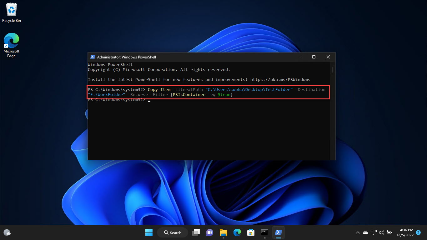 How To Copy Folder Structure Without Files
