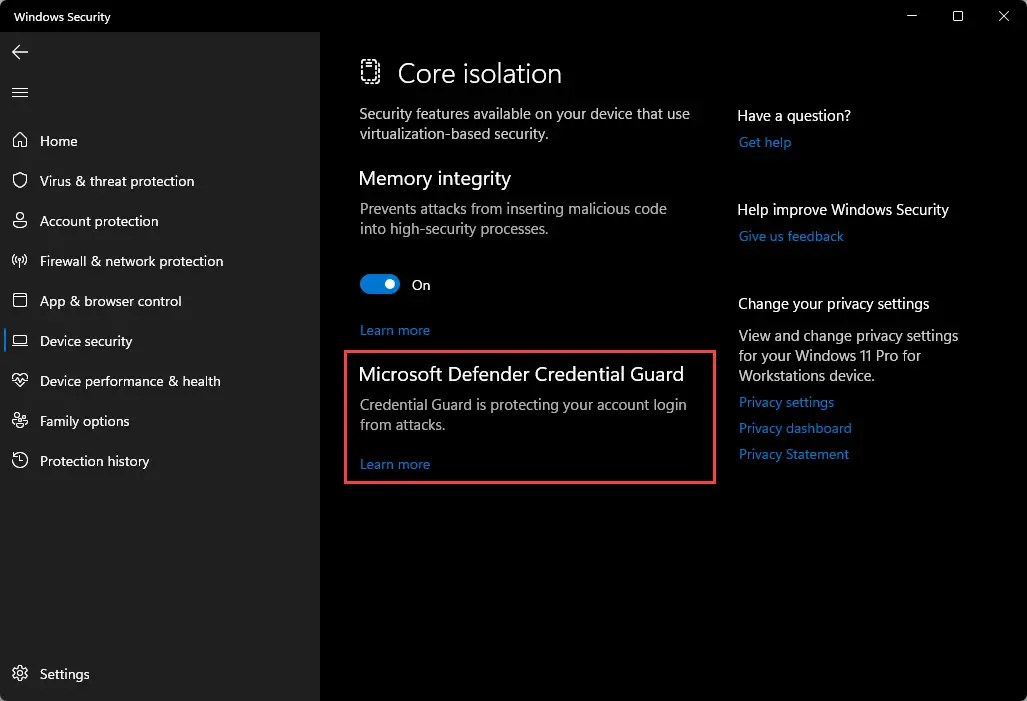 How To Enable Or Disable Windows Defender Credential Guard In Windows 11/10