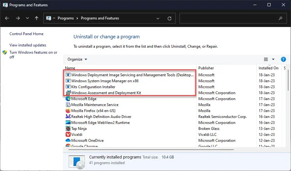 Download All Windows ADK Versions
