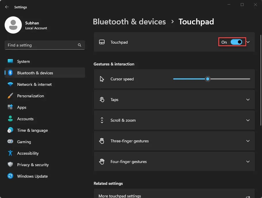 How To Disable Or Enable Touchpad On Laptop Techno Digits