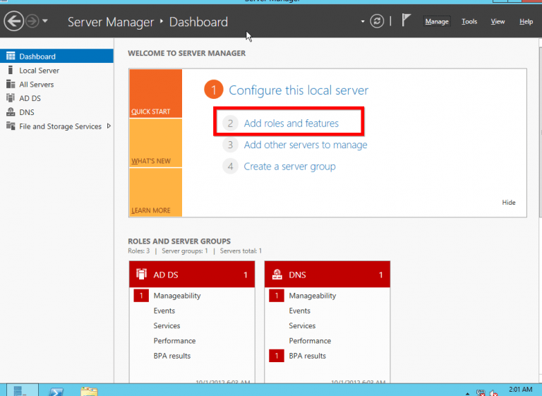 How to configure domain controller in windows 2012 server ITSUPPORT
