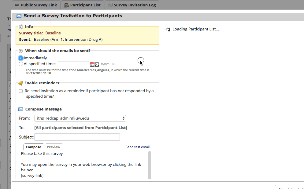 Customizing the REDCap survey link and URL ITHS