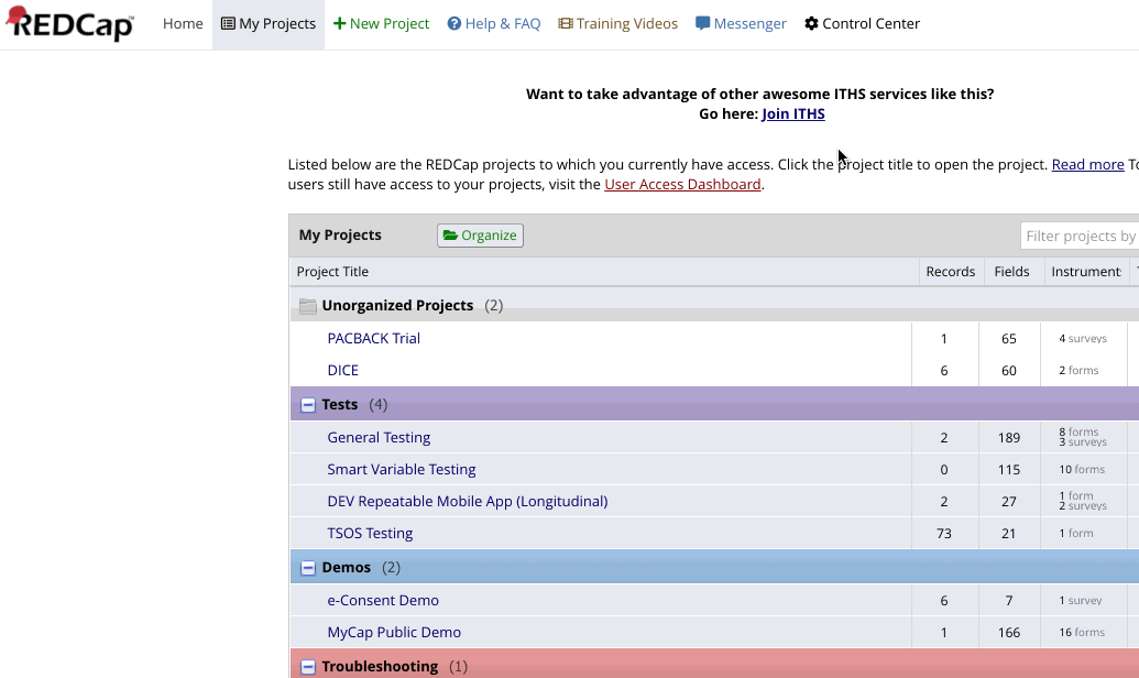 Introducing REDCap Messenger ITHS