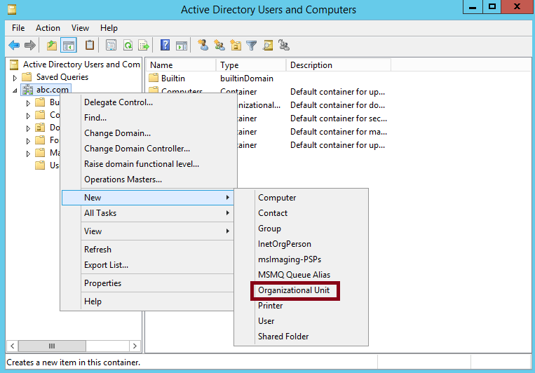 {updated} How to Create OU in Active Directory using GUI & Command Prompt