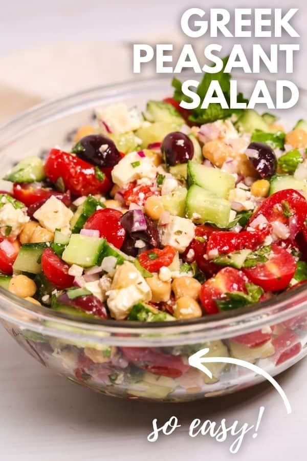 Greek Peasant Salad {Horiatiki} It is a Keeper