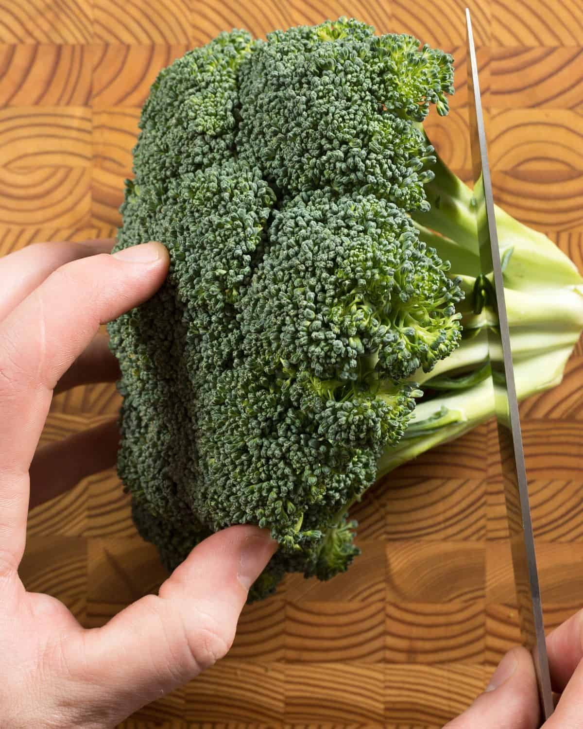 How to Cut Broccoli into Florets It Is a Keeper