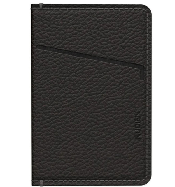 NUDIENT Thin card holder for V3 Cases Black leather
