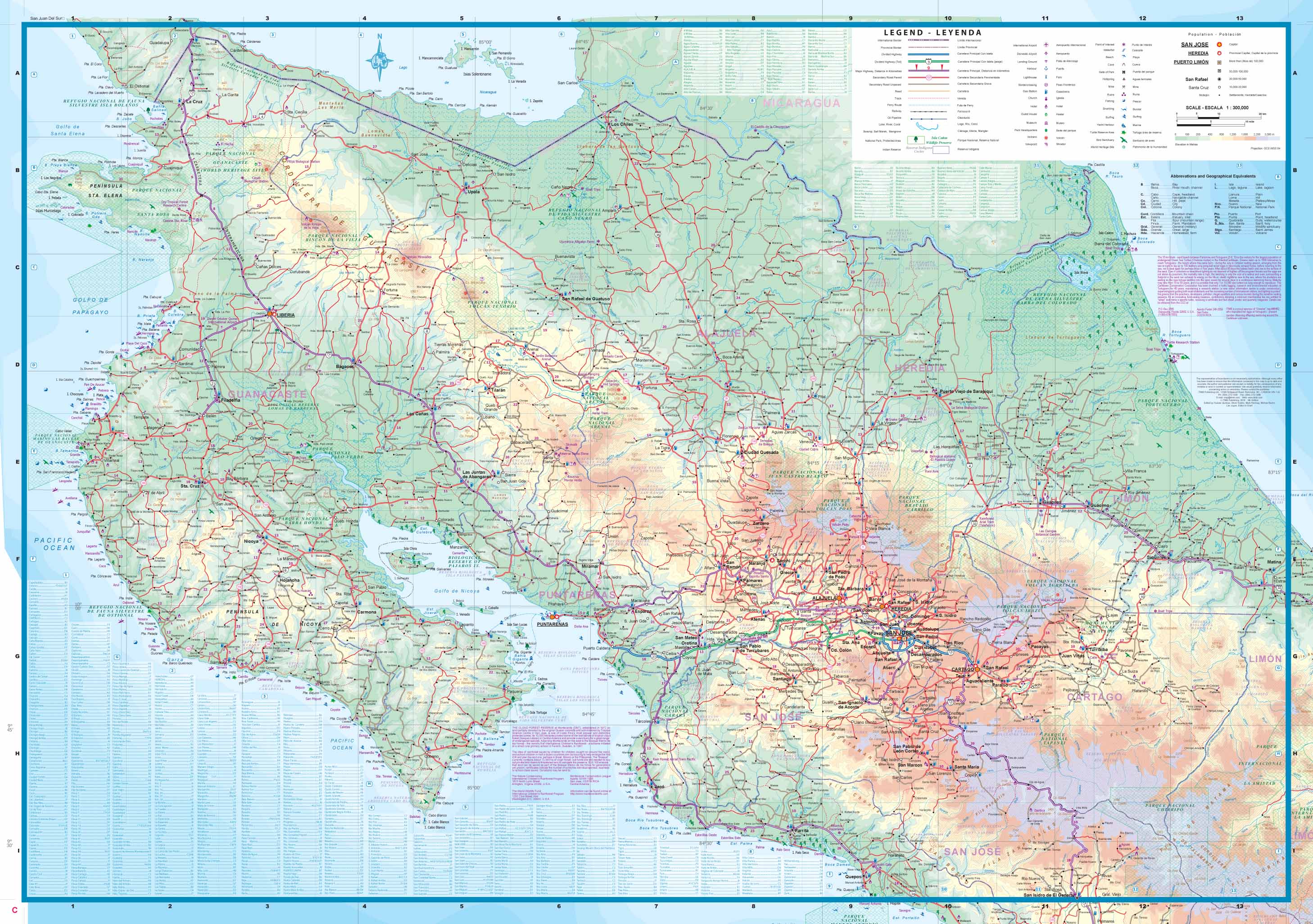 Atenas topographic map, elevation, terrain