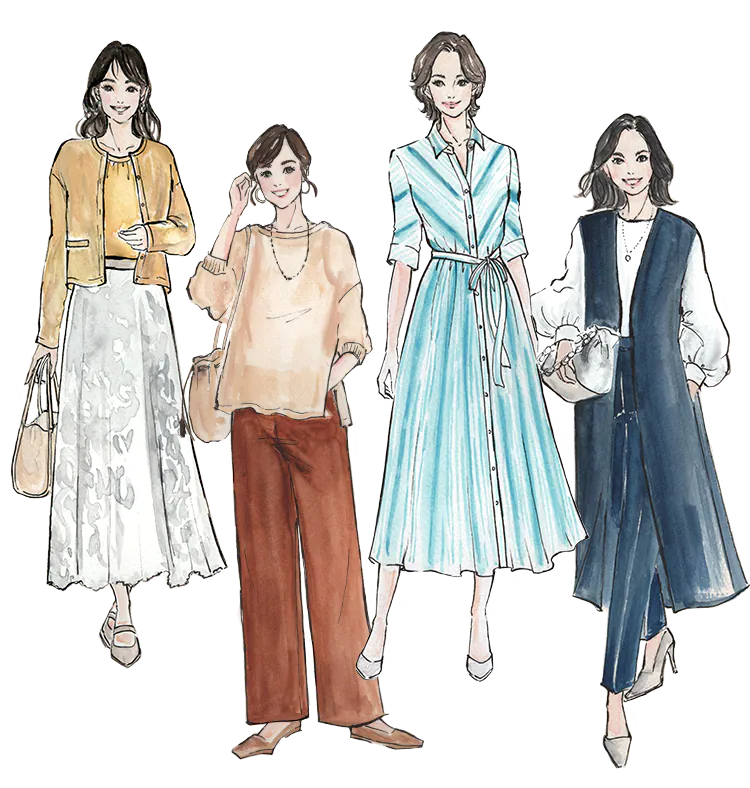 【簡単1分】パーソナルカラー×骨格タイプであなただけに似合う服を診断｜イトキンオンラインストア