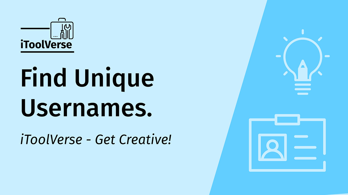 Username Generator Discover Creative Usernames Online iToolVerse