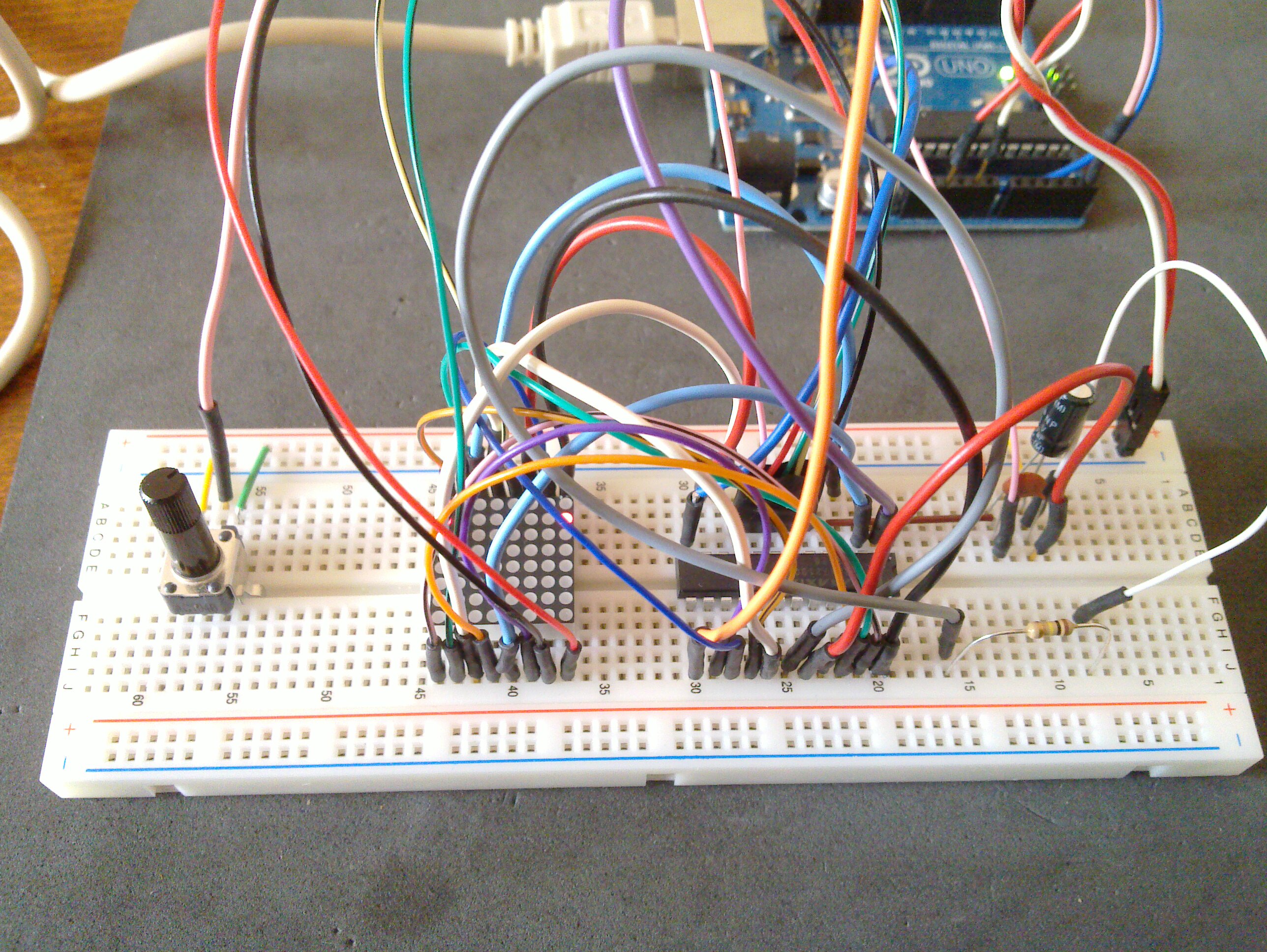 Arduino pong with 8×8 led matrix and MAX7219 Open Web Solutions, GIS