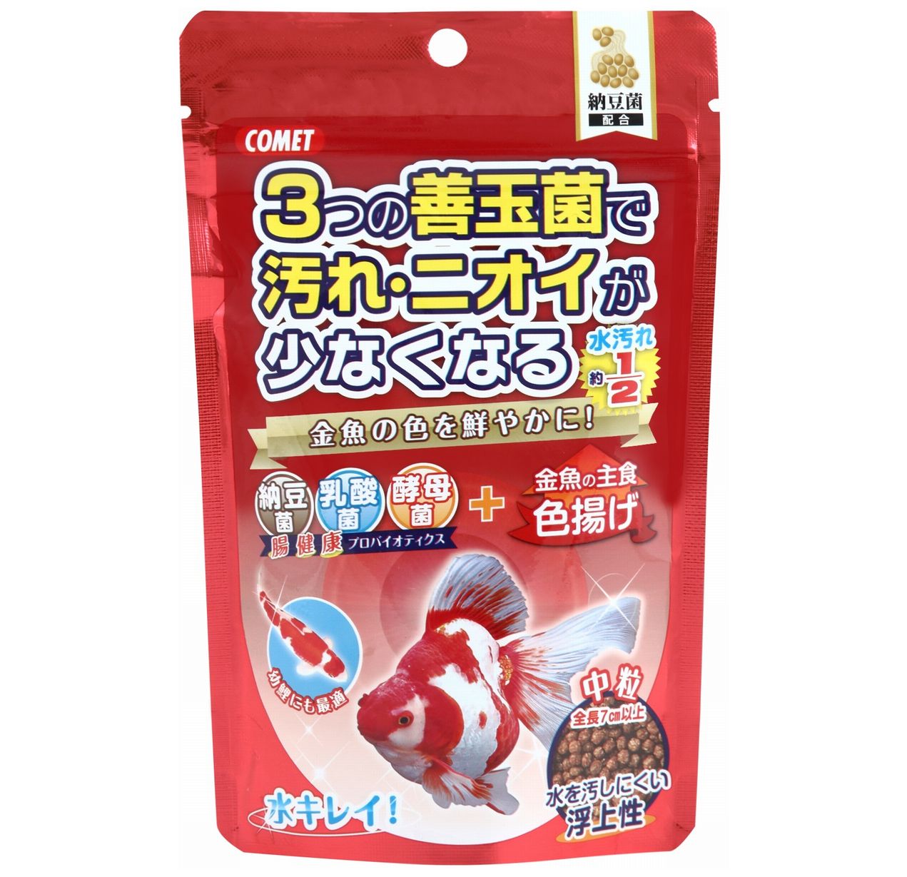 金魚の主食 納豆菌 色揚げ 中粒 観賞魚 フード 商品紹介 イトスイ