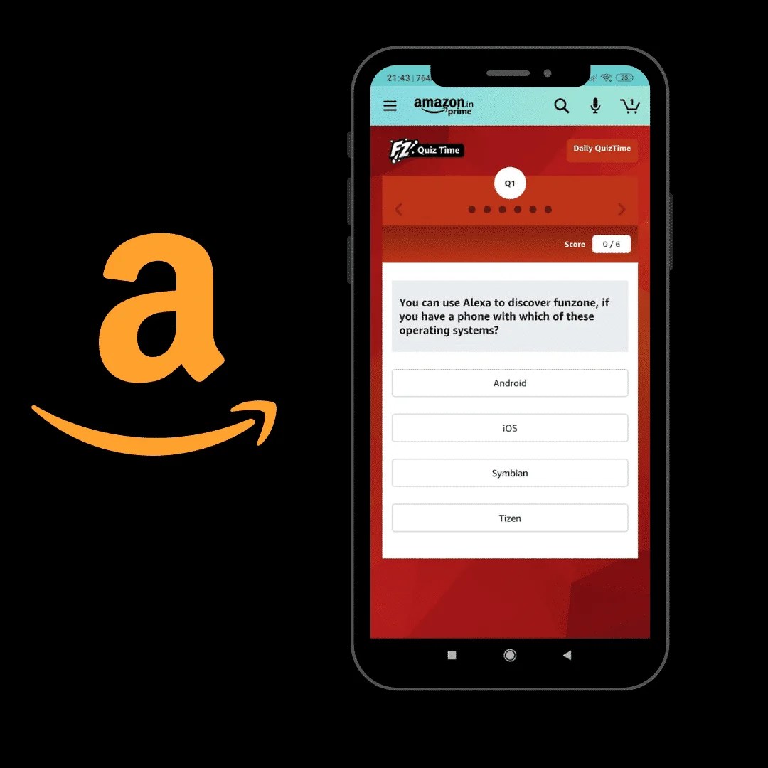 Amazon Quiz Answers today 26th May 2021 Win ₹10,000 IT Quiz