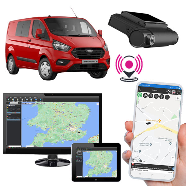 Dash Camera Van Tracker LIVE Viewing Of Remote Access