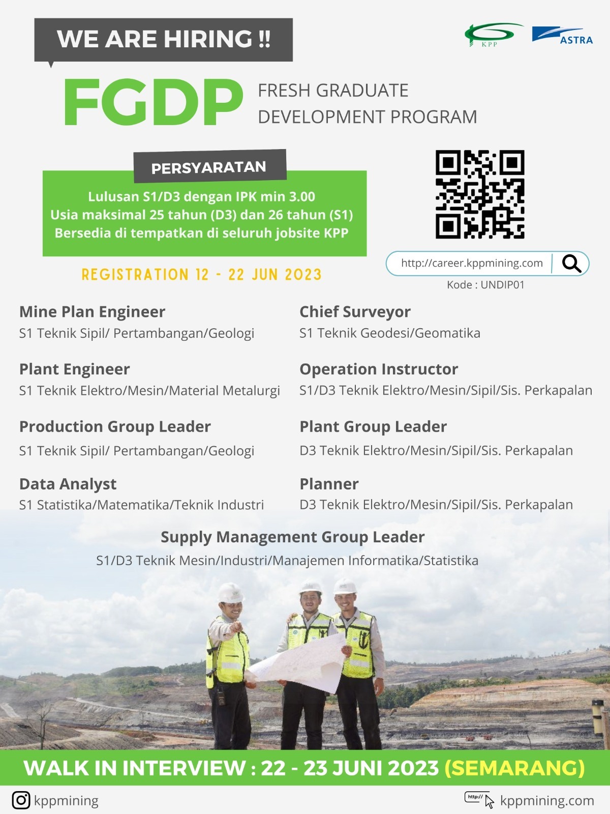 Fresh graduate development program Departemen Matematika Departemen