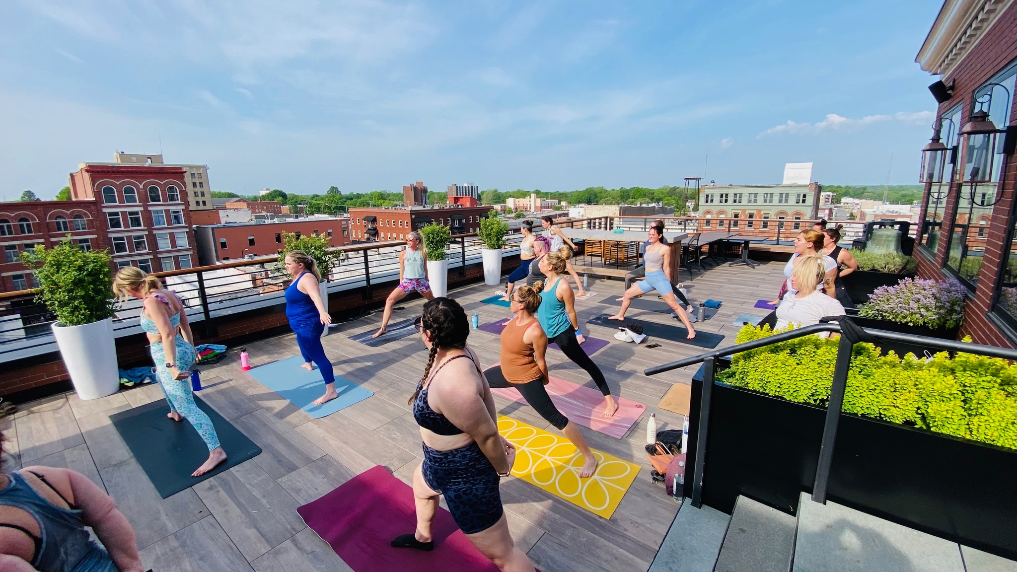 ROOFTOP YOGA It's All Downtown It's All Downtown