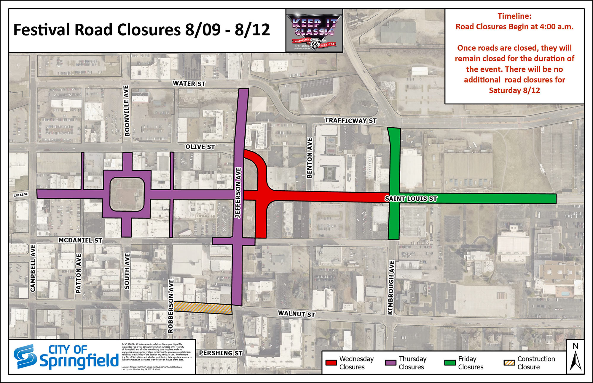 roadClosureMap It's All Downtown It's All Downtown