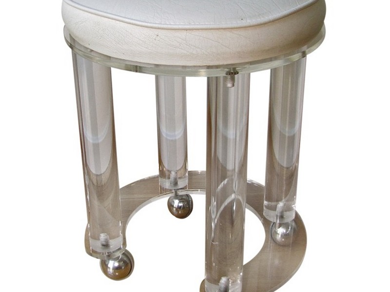 Round Vanity Stool Cushion Home Design Ideas