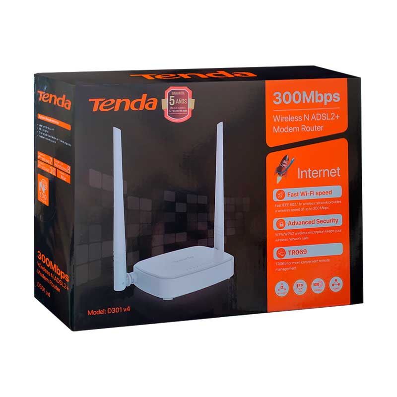 ITSCA ITS, C.A. Modem Router Tenda D301 V4 ADSL2+