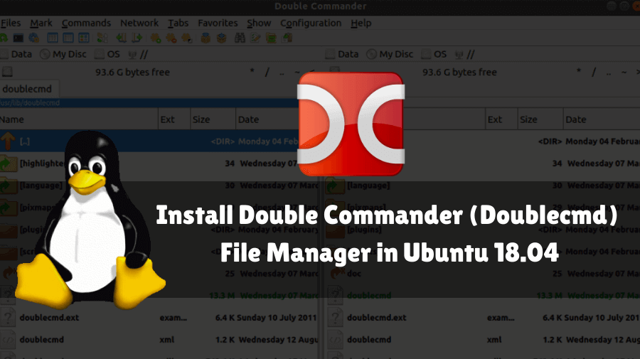Install Double Commander (Doublecmd) File Manager in Ubuntu 18.04