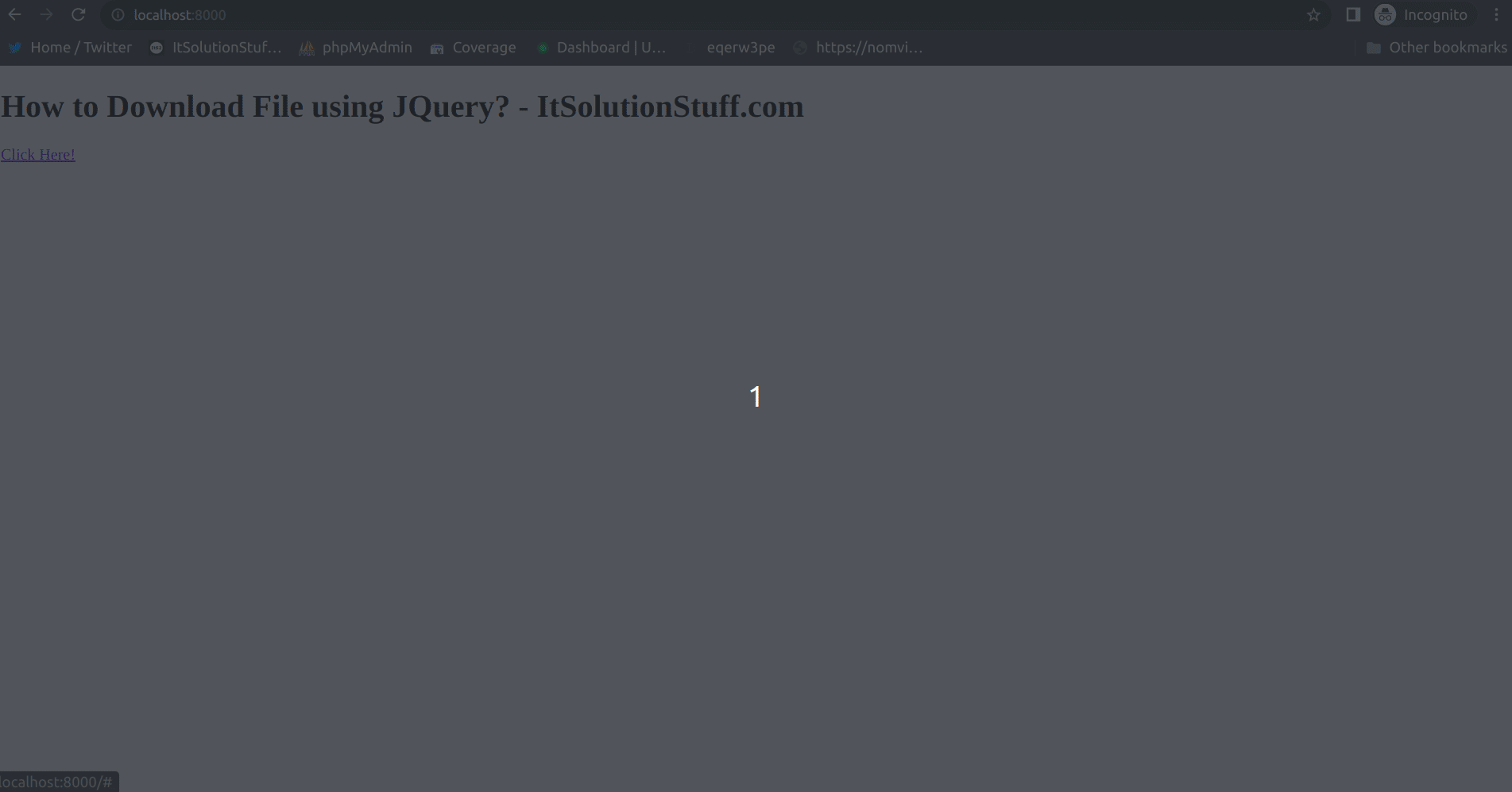 How to Download File using JQuery?