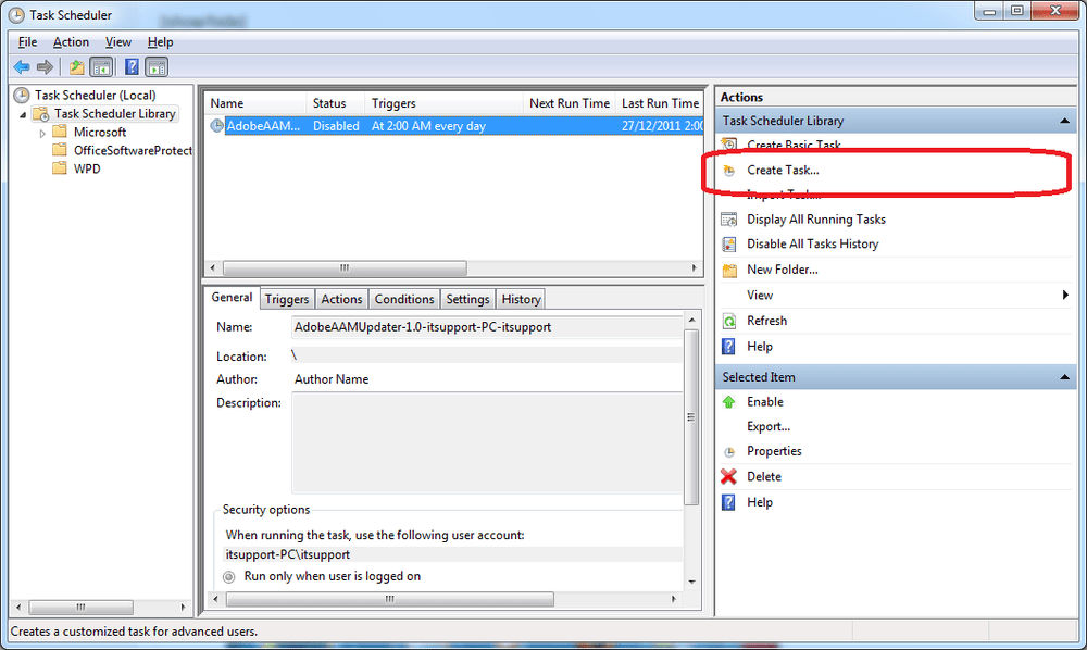 Windows 7 Run Scheduled Task Interactively IT Support Guides