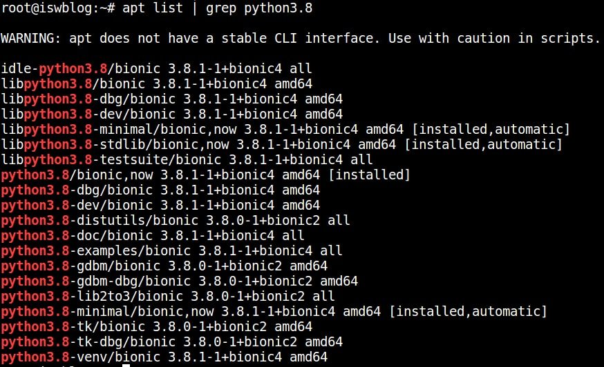 How to upgrade to Python 3.8 on Ubuntu 18.04 LTS ITSupportWale